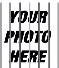 Steel bars to add on your photos to give an effect of prison