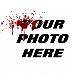 Photo online effect to put in your photos fresh blood effect