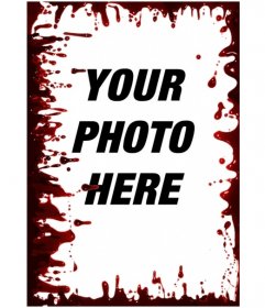 Bloody vertical photo frame