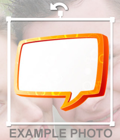 Text bubble to put in your photo