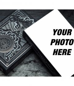 Put your photo on a deck of cards dark