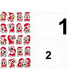 Advent Calendar for three photos  