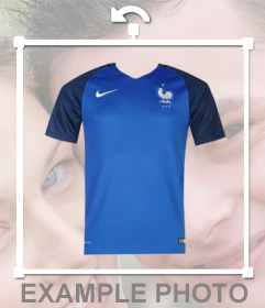 Effect to add the France team t-shirt on your photos