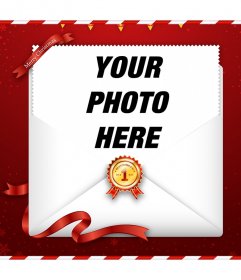 Send online Christmas best wishes with your photo to your family or friends