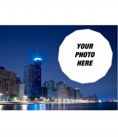 Postcard with a picture of Chicago
