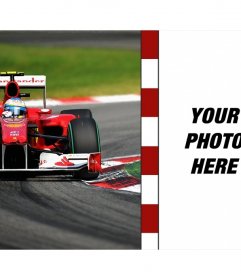 Frame photos of a Ferrari and their colors to put a photo in background