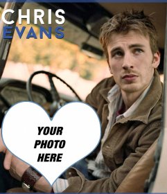 Photomontage with actor Chris Evans
