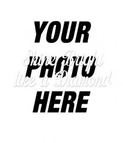 Create a collage with the phrase "Bright Shine like a Diamond" of Rihanna