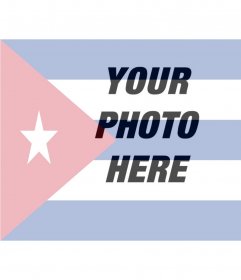 Collage to put the flag of Cuba along with your photo