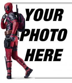 Your photo next to antihero Deadpool