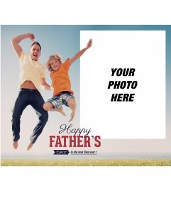 Greeting Card for Fathers Day to customize with your photo