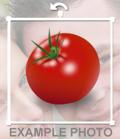 Tomato Sticker to hide faces in photos
