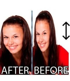 Effect to slim a photo online