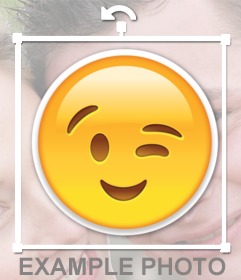 Wink Emoji to insert in your photos