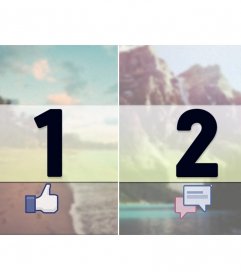 Margins for facebook photo strip with "like" and "share."