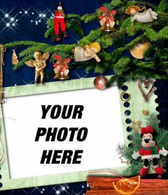 Christmas  photomontage to decorate your photo