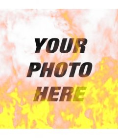 Photo Filter to simulate a picture burning in flames of fire