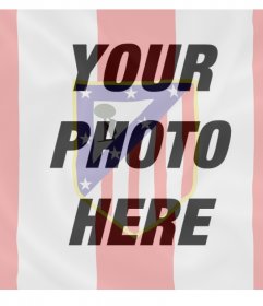 Free filter for your photo of the shield Atletico Madrid 