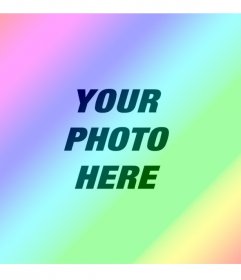 Photo filter with diagonal colorful rainbow to give gradient color effect to your