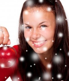 Online filter of small white lights to highlight your photos 