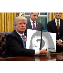 Photomontages of Donald Trump to put your photos