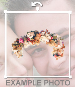 Put the famous Flowers and Roses  diadem in your photos to decorate