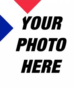 Photo effect with the flag of France to put in the corner of your photos 