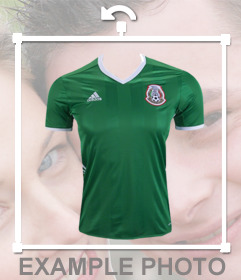 Official shirt of the football team of Mexico to paste in your photos 