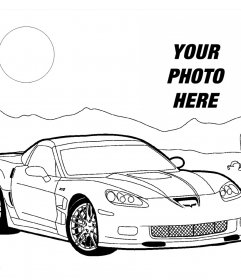 Effect to add a picture in a drawing of a car and then print it