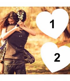 Show your love for someone with this photo effect for two photos