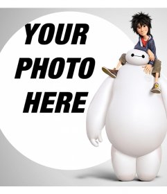 Add your photo for free with the characters of Big Hero 6 with this effect