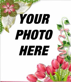 Khung trang trí hoa hồng và hoa tuyệt đẹp cho ảnh của bạn