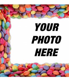 Surround your photos with colorful candies editing this free effect
