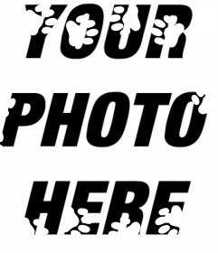 White dog footprints to decorate your photos for free