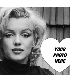 Photo effect with the beautiful Marilyn Monroe to add your photo for free