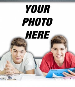 If you are a fan of Gemeliers then upload your photo to this effect