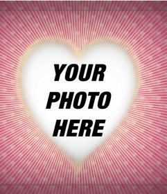 Your photo in a decorative heart perfect for your profile