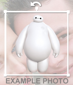 Add Baymax in your photos with this free photo effect