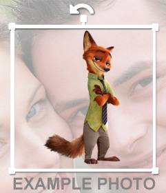 Paste Nick Wilde, the fox of Zootopia in your photos with this effect