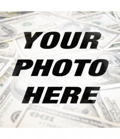 Filter for photos with money to decorate your profile picture