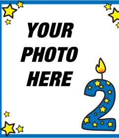 If you celebrate two years then upload a photo to this online frame