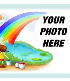Colorful effect to edit perfect for photos of children