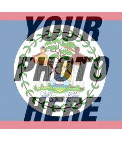 Filter of the flag of Belize for your photos