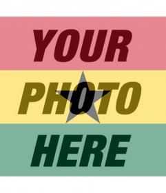 Ghana flag to apply as a filter to your photos
