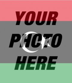 Photo effect of the Flag of Libya for your photo