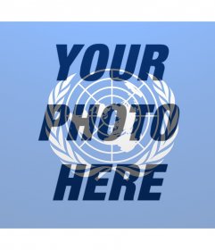 UN flag to put over your photo