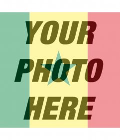 Photo effect of Senegal flag for your photo