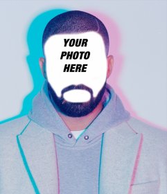 If you want to look like Drake then upload a photo to this effect 