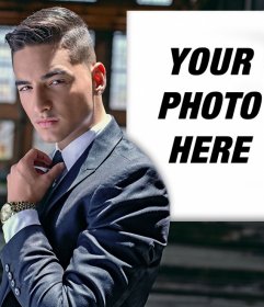 Photo effect with Maluma to put your picture beside him