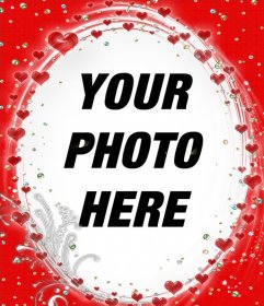 Cute and special frame for your photos with many hearts